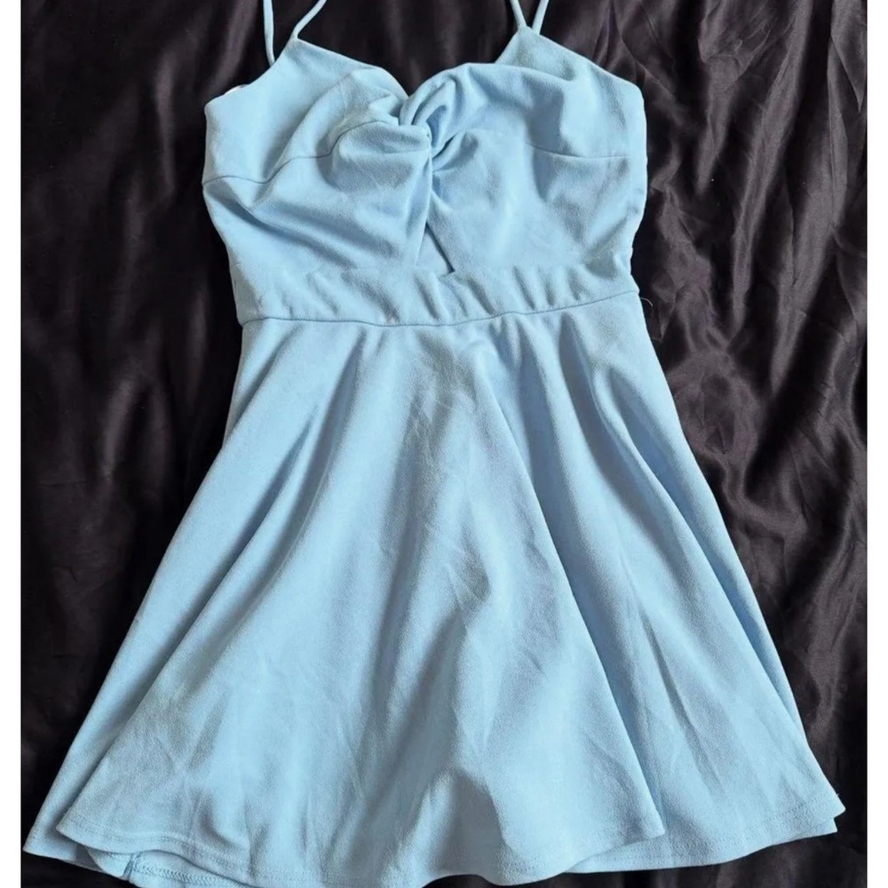 Pitaya Blue Spaghetti Strap Mini Sundress